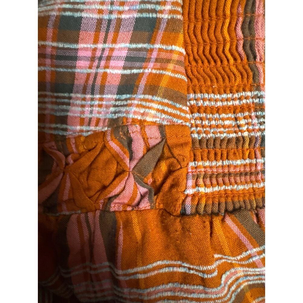 Anthropologie Plaid A-Line Midi Skirt high low high waisted size XL - Picture 8 of 16